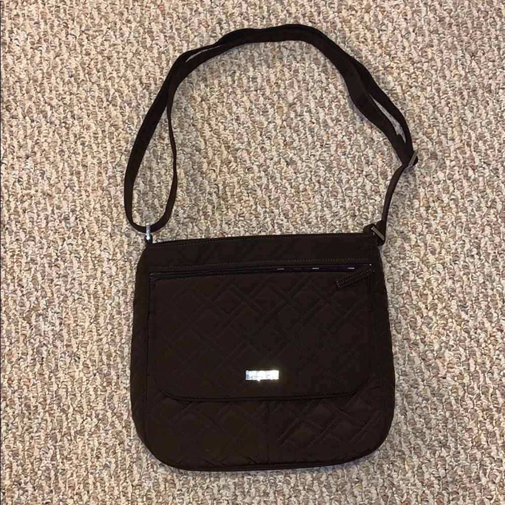 Vera Bradley black quilted travel crossbody